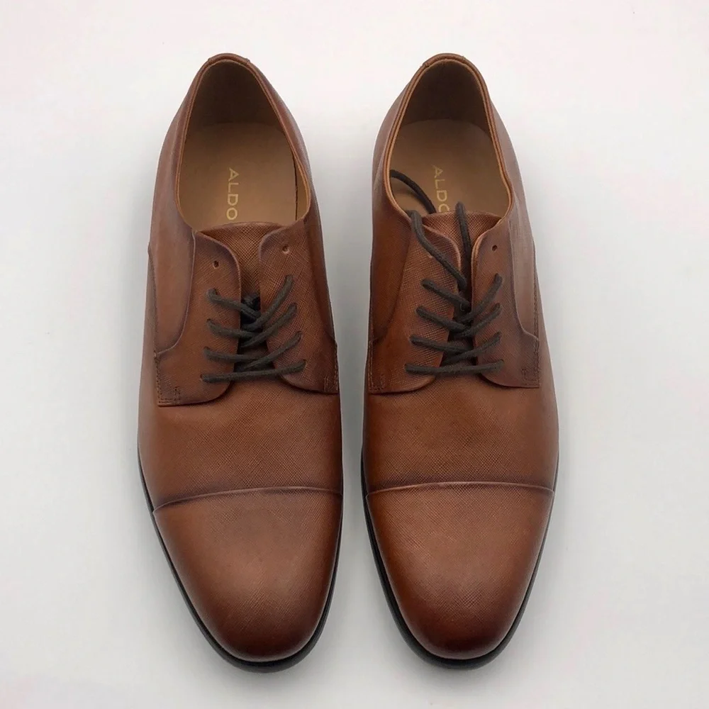 NWOB Aldo Leather Lace Up Toe Cap Oxford